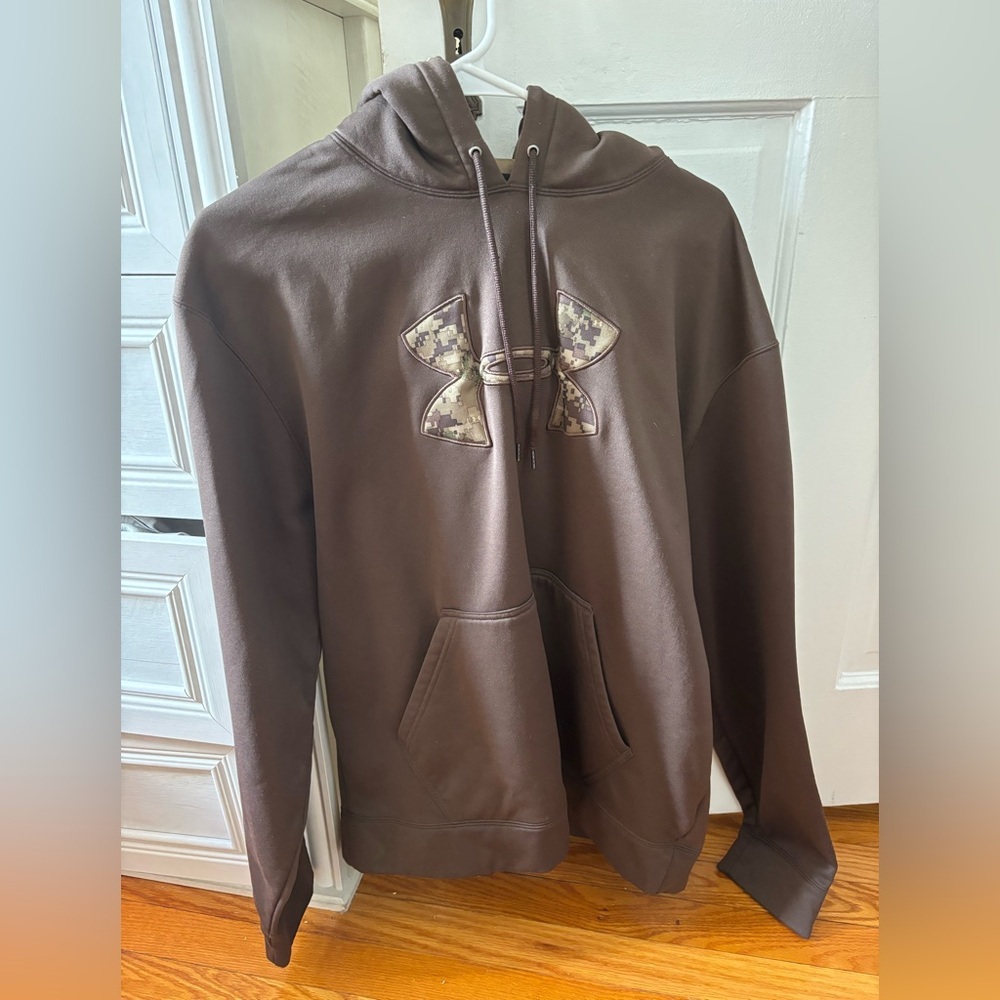 Under Armour Brown Hoodie with Camo Logo